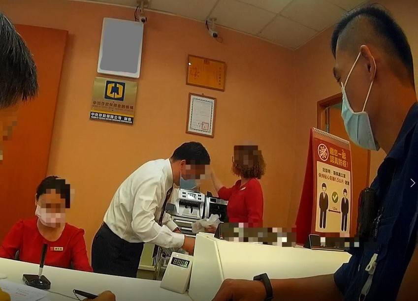 左營新莊警戳破騙局 成功阻止瘖啞婦人受騙