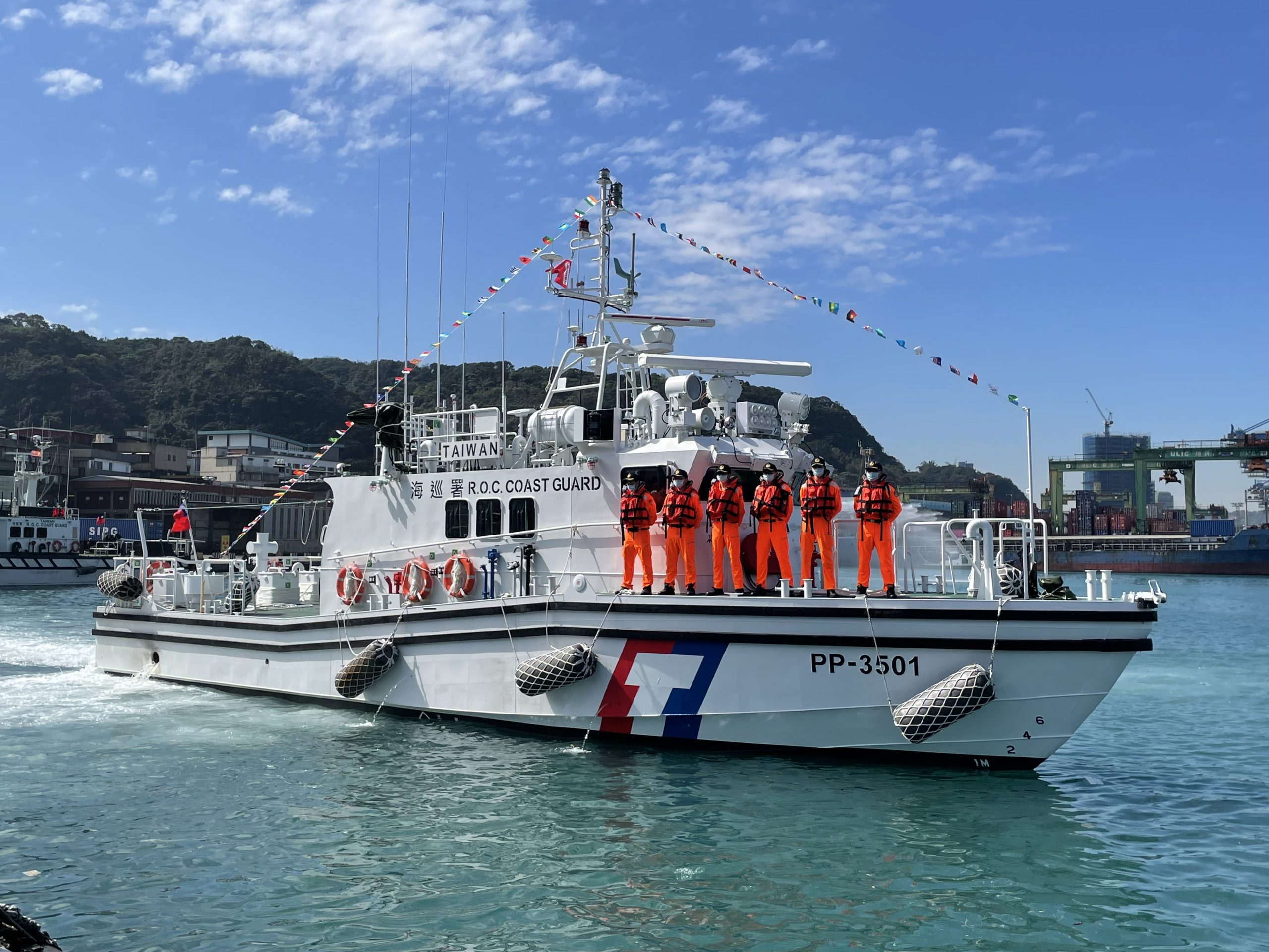 新造三十五噸艇正式進駐基隆海巡隊 強化北基海域能量