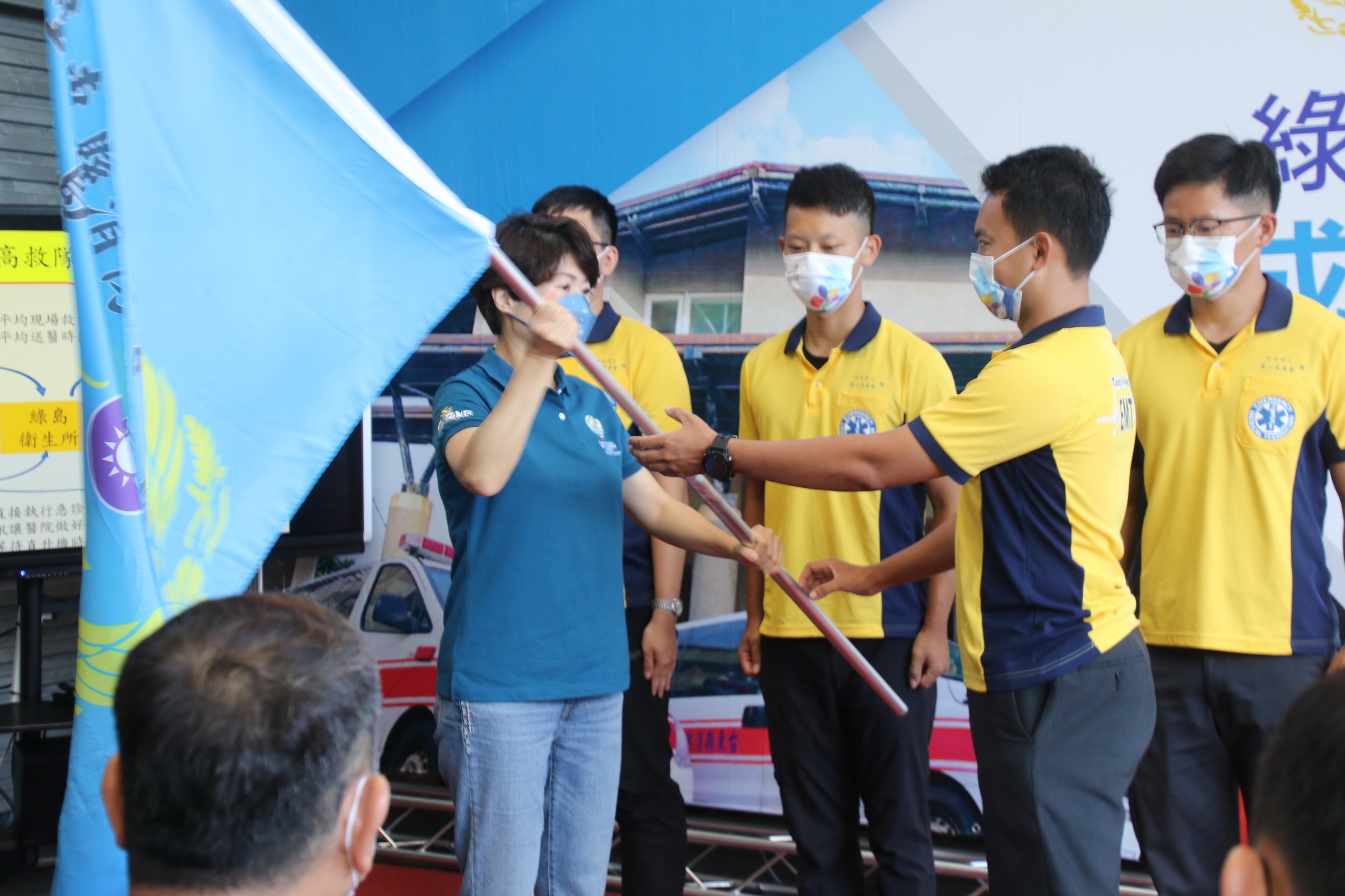全國首支離島高級救護隊綠島成軍 臺東縣長饒慶鈴：提升緊急救護能力