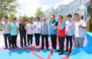 苗栗頭份市音樂公園正式啟用 縣長徐耀昌視察遊戲設施
