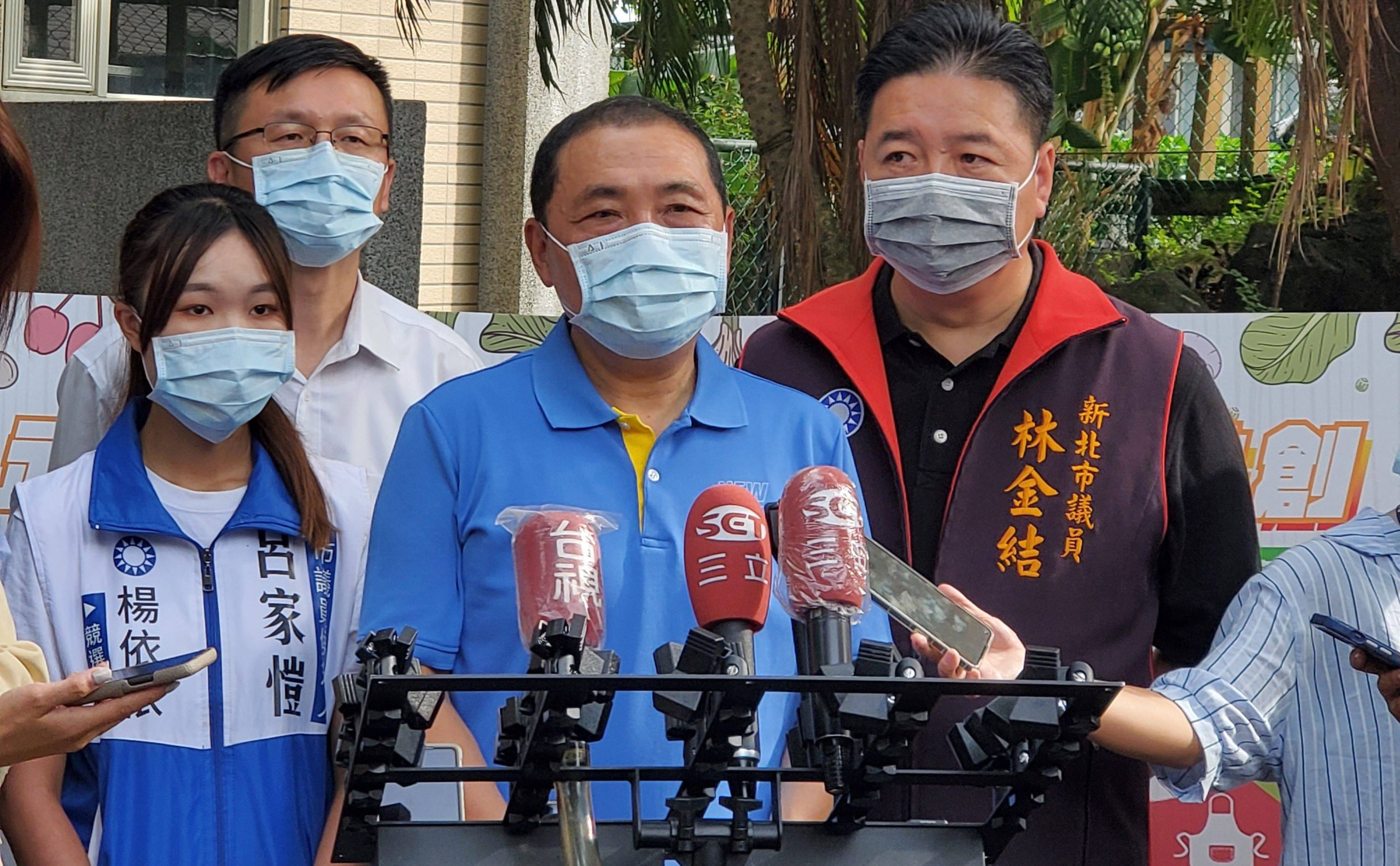 新北市長侯友宜視察校園自立午餐食材 讓孩子吃得健康