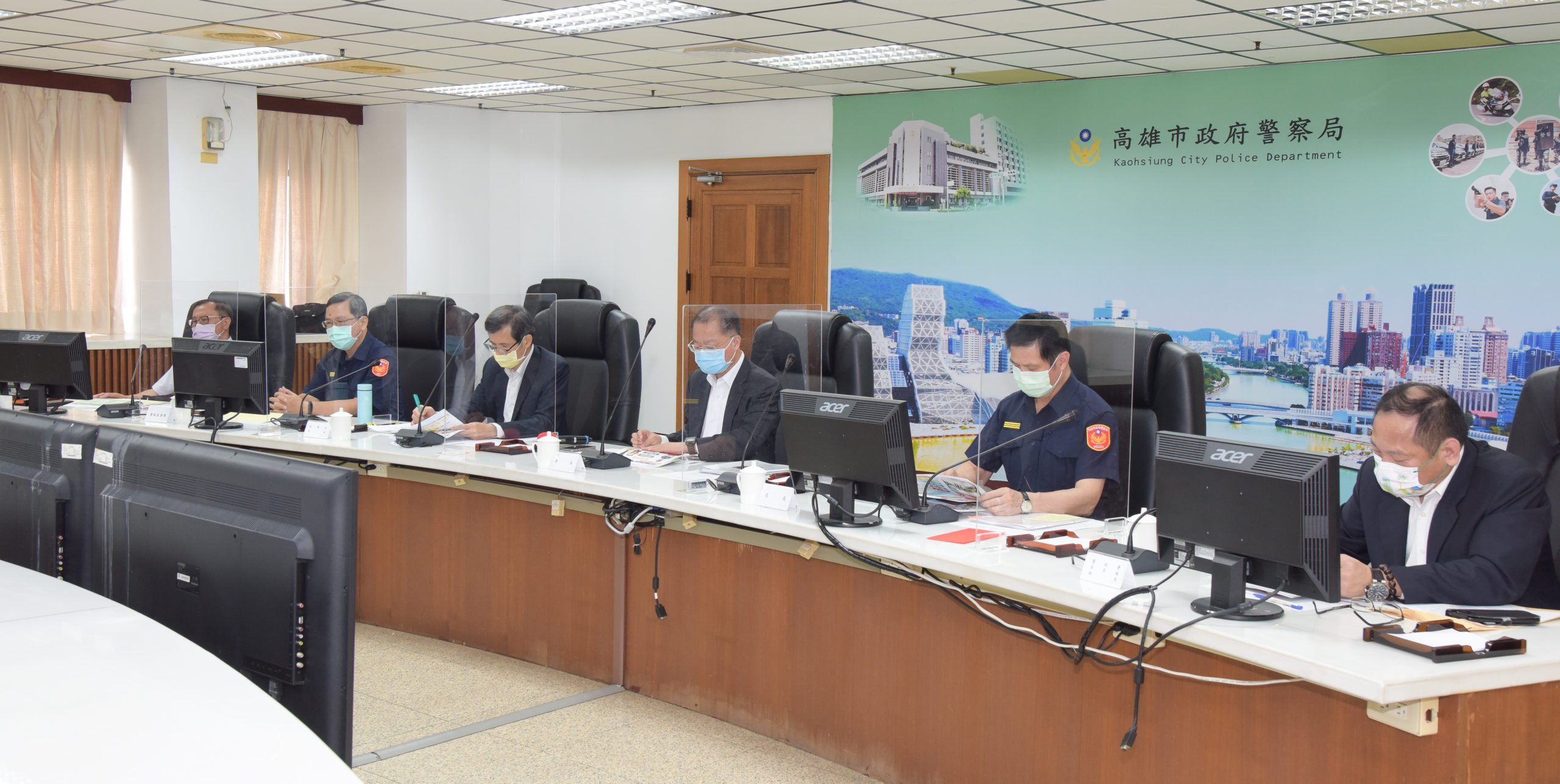 警政署長黃明昭親自蒞高雄召開選舉治安維護查賄制暴座