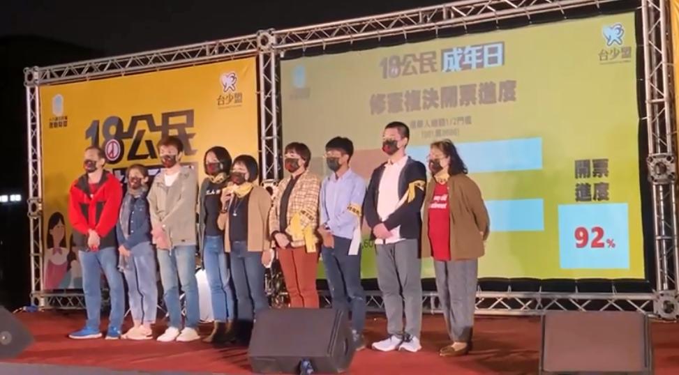 十八歲公民權未過關 離過關門檻還差四百多萬票