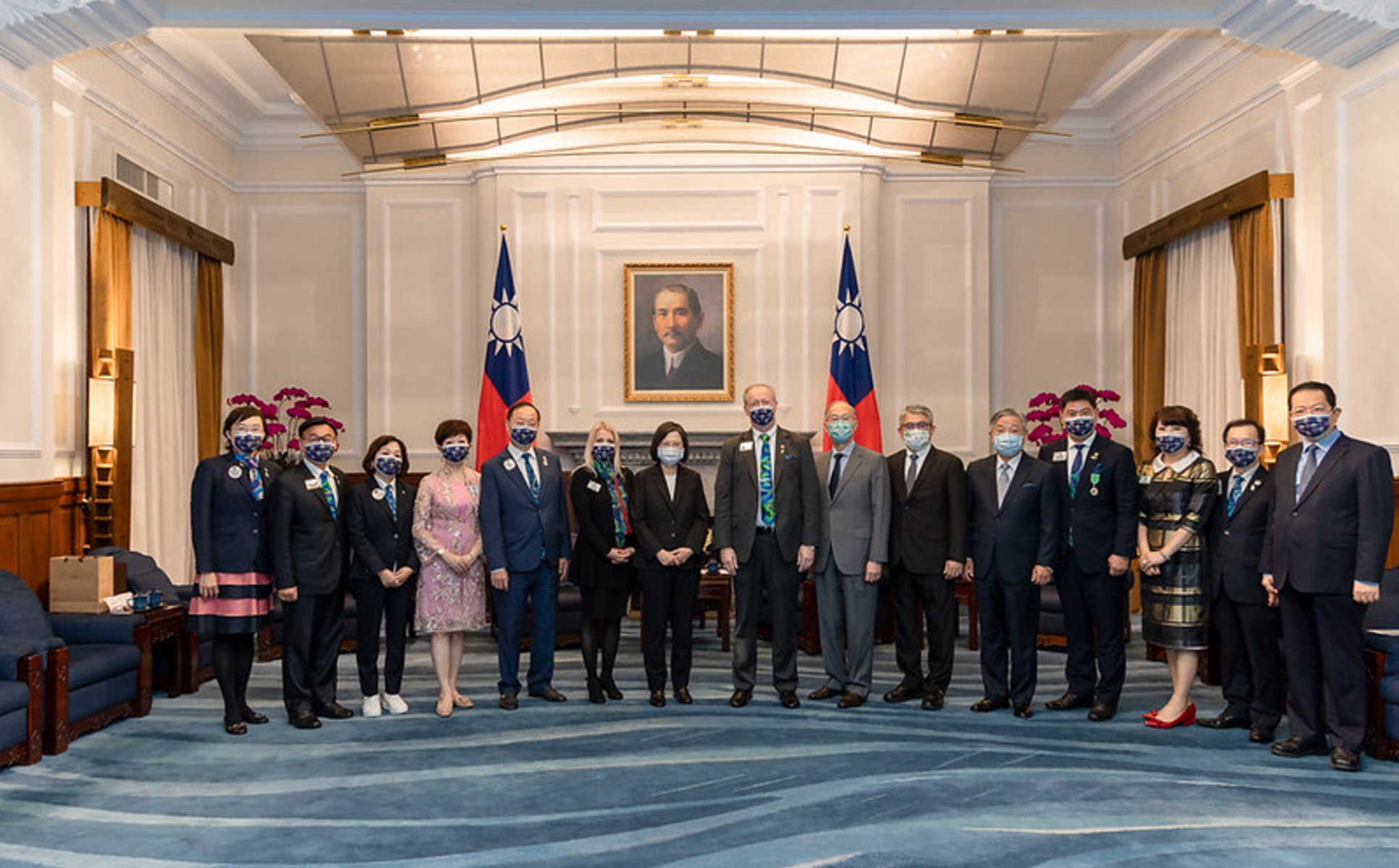 蔡英文總統接見國際獅子會總會長 感謝獅友為台灣拚外交