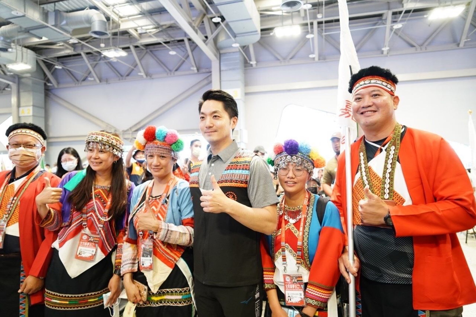 原民運台北市熱鬧開幕 市長蔣萬安勉選手賽場上「全力原夢」