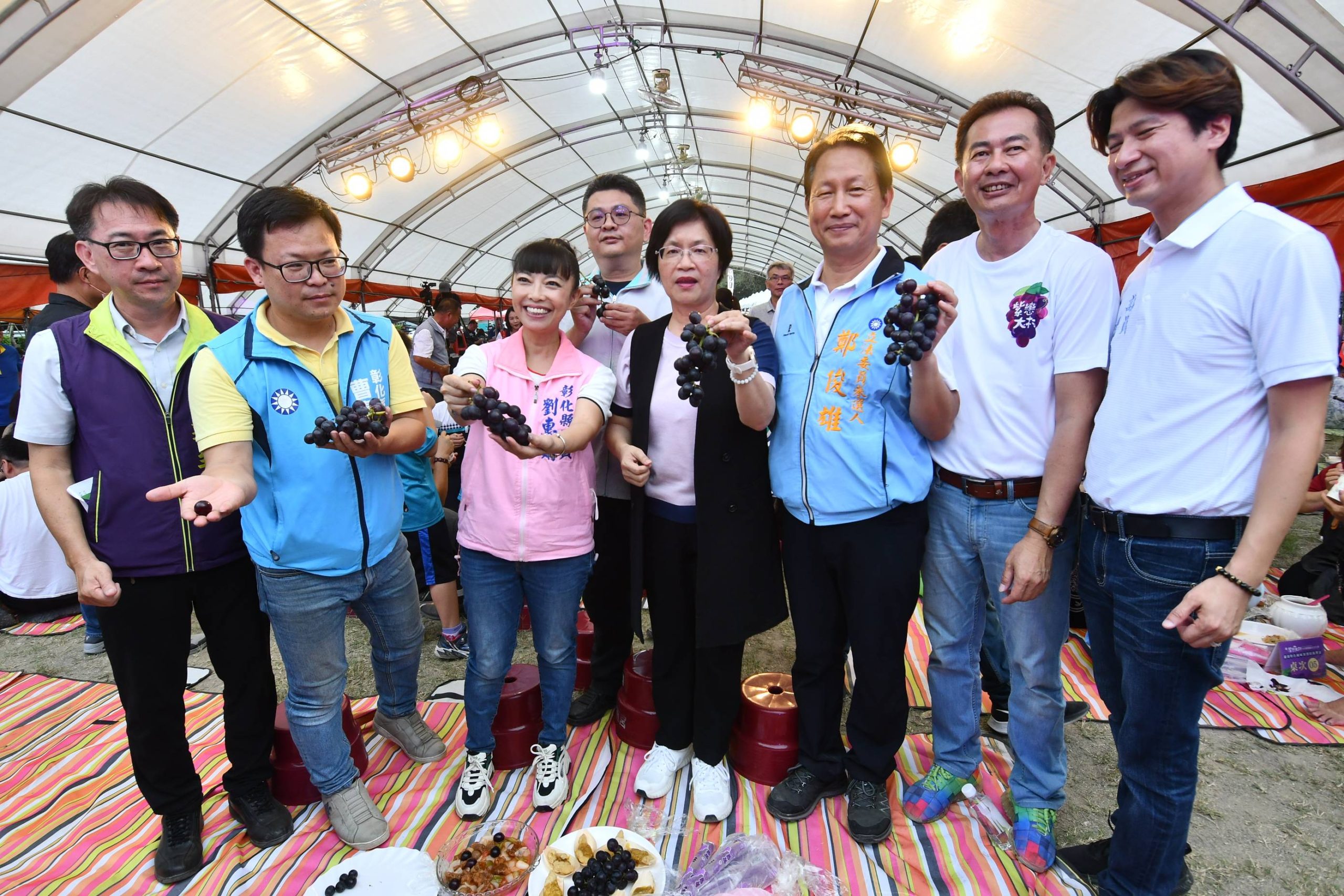 彰化大村葡萄觀光文化季開跑 縣長王惠美歡迎大家來採買