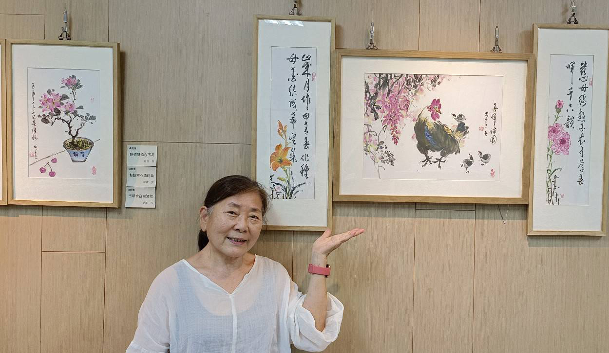 水墨畫家楊照貴師生展 高雄客家文物館登場