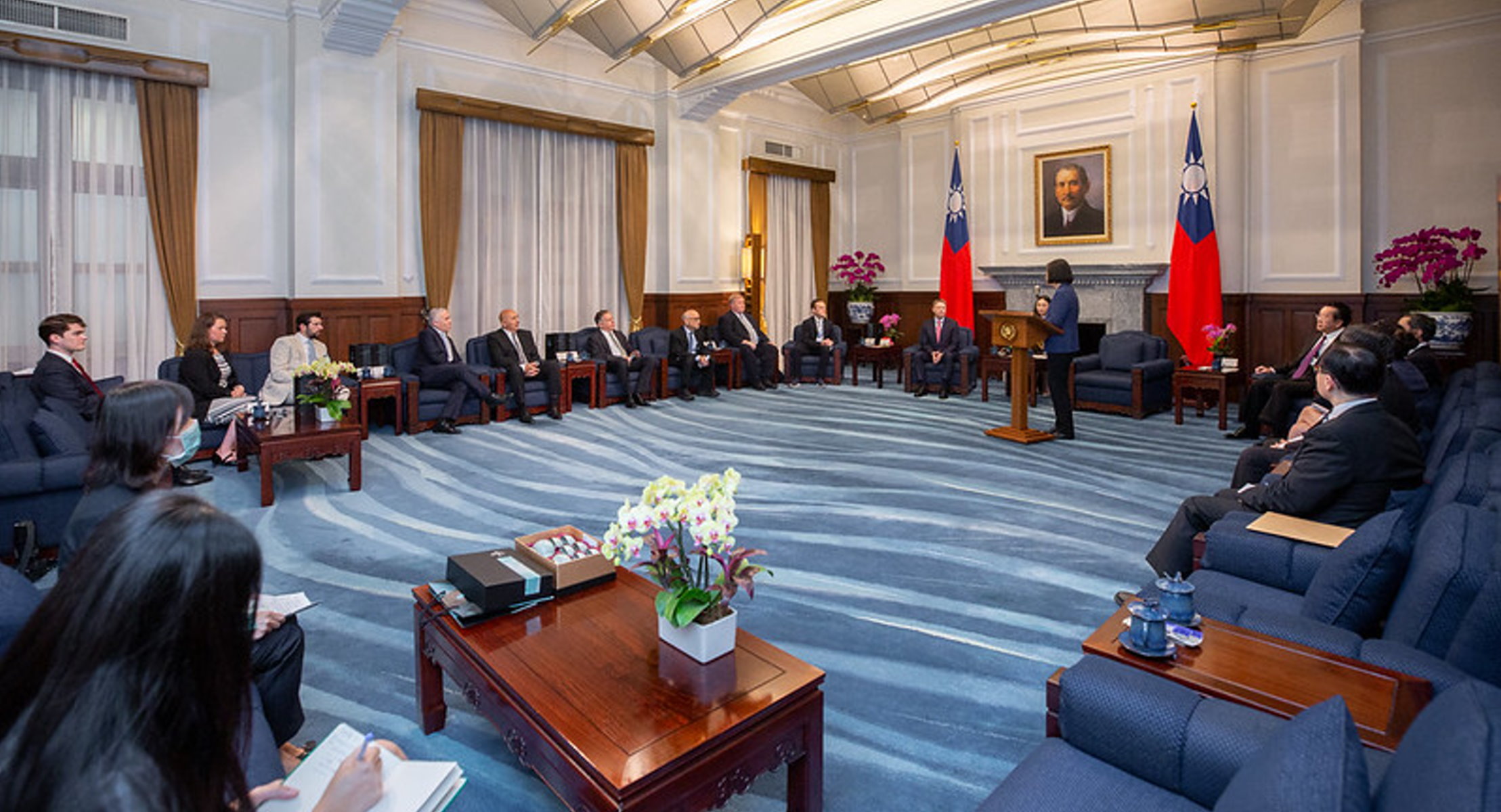 接見美智庫 蔡總統：與國際夥伴共建有韌性民主陣線