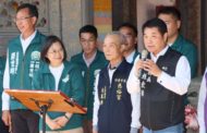 蔡英文抵竹南慈裕宮參拜 鍾東錦感謝中央支持縣府財政