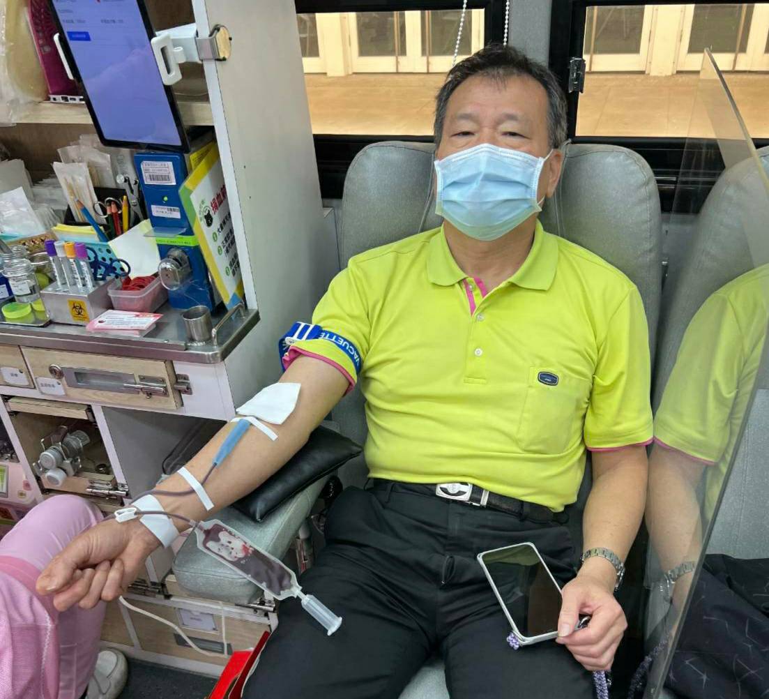 中油煉製事業部年終號召員眷挽袖解血荒