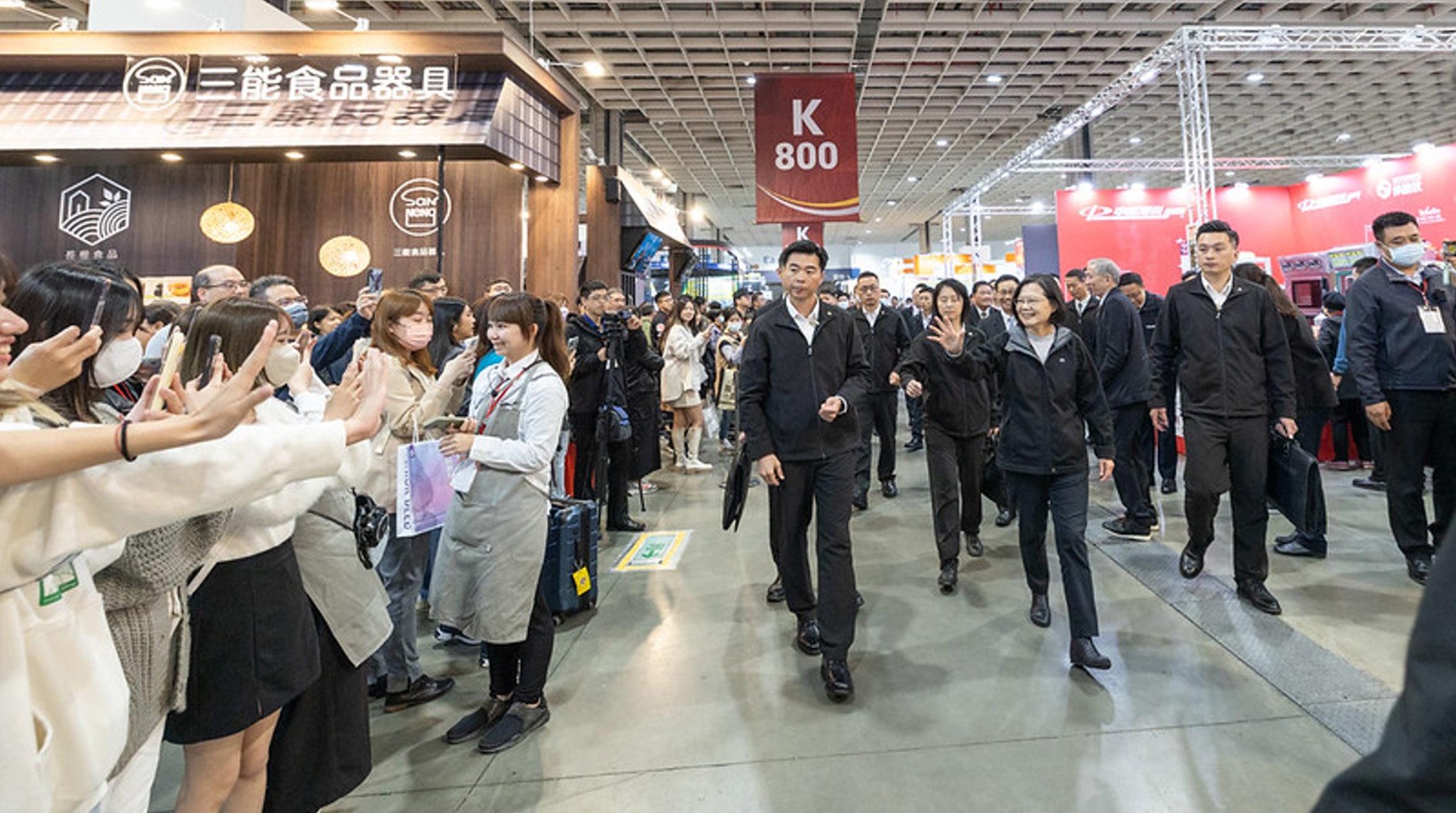 蔡英文總統參烘焙展 肯定台灣烘焙產業與國際接軌