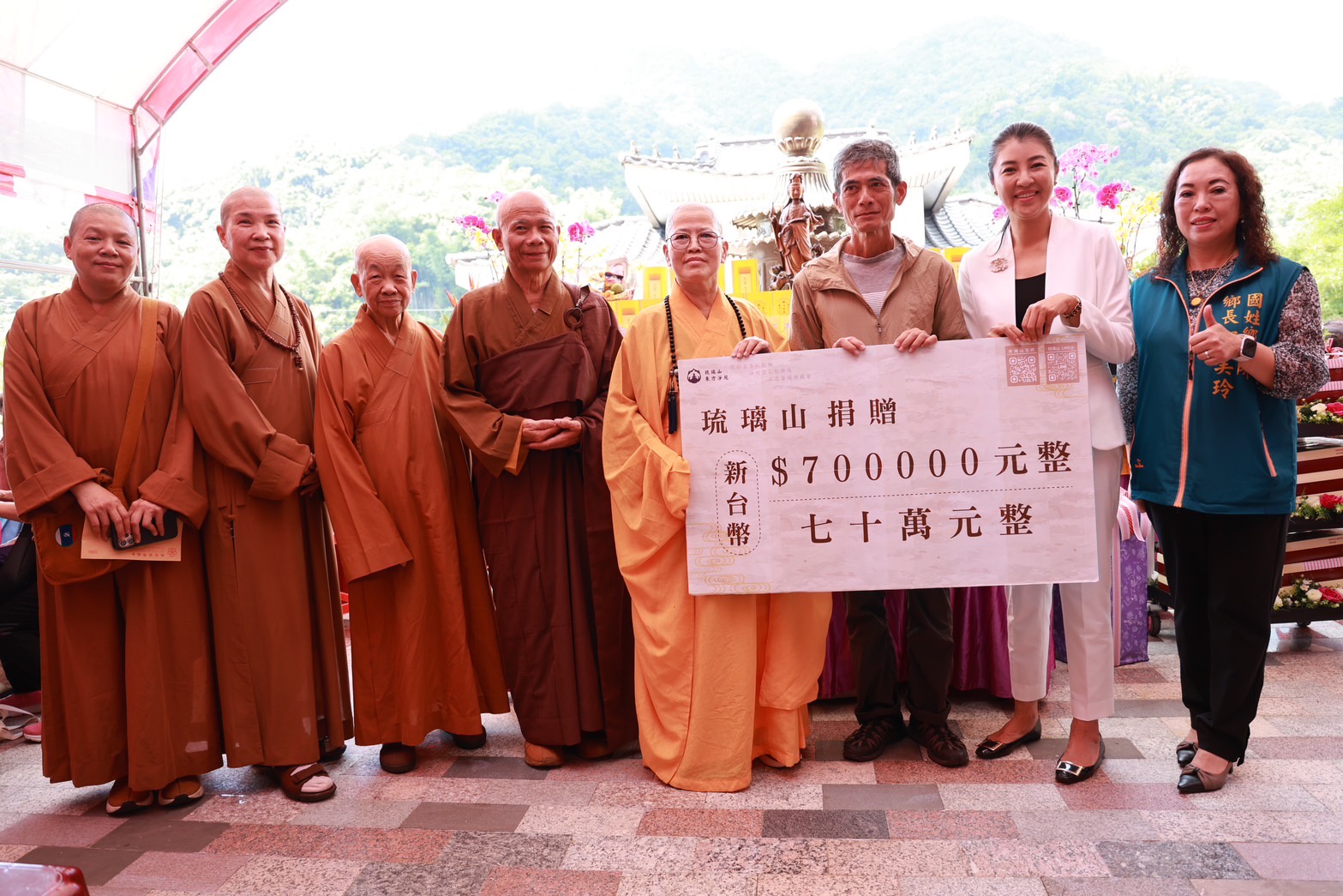 東方淨苑募百萬助凱米受災戶重建家園 許淑華感謝善舉