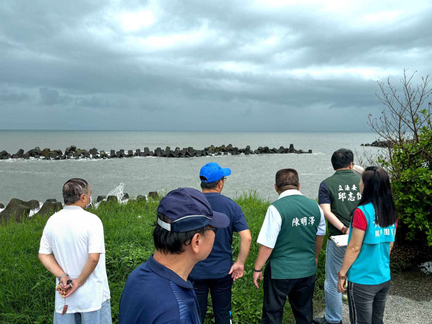 茄萣區沿海離岸堤下沉 水利署編列經費將辦理補強