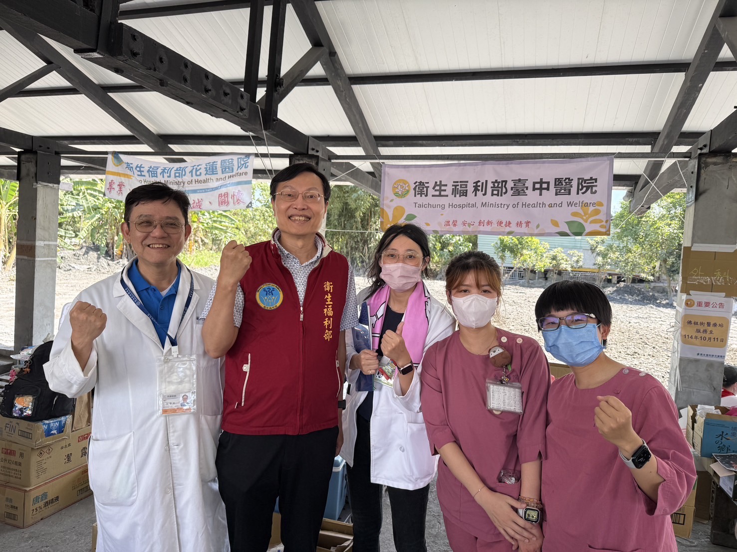 台中醫護進駐花蓮佛祖街 一進災區忍不住掉淚