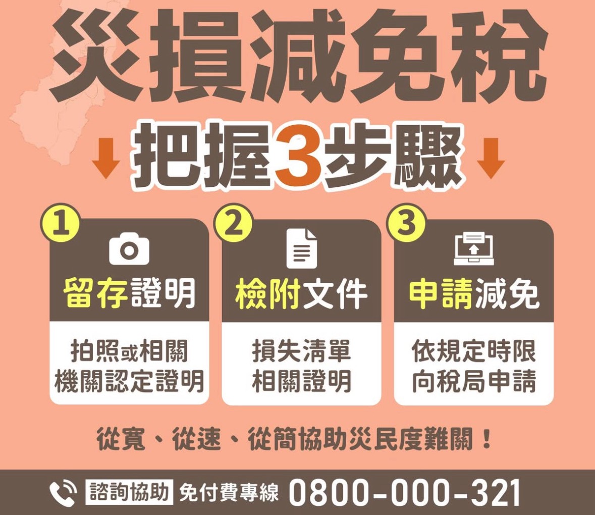 鳳凰颱風來襲 遭遇災害損失稅捐減免3步驟