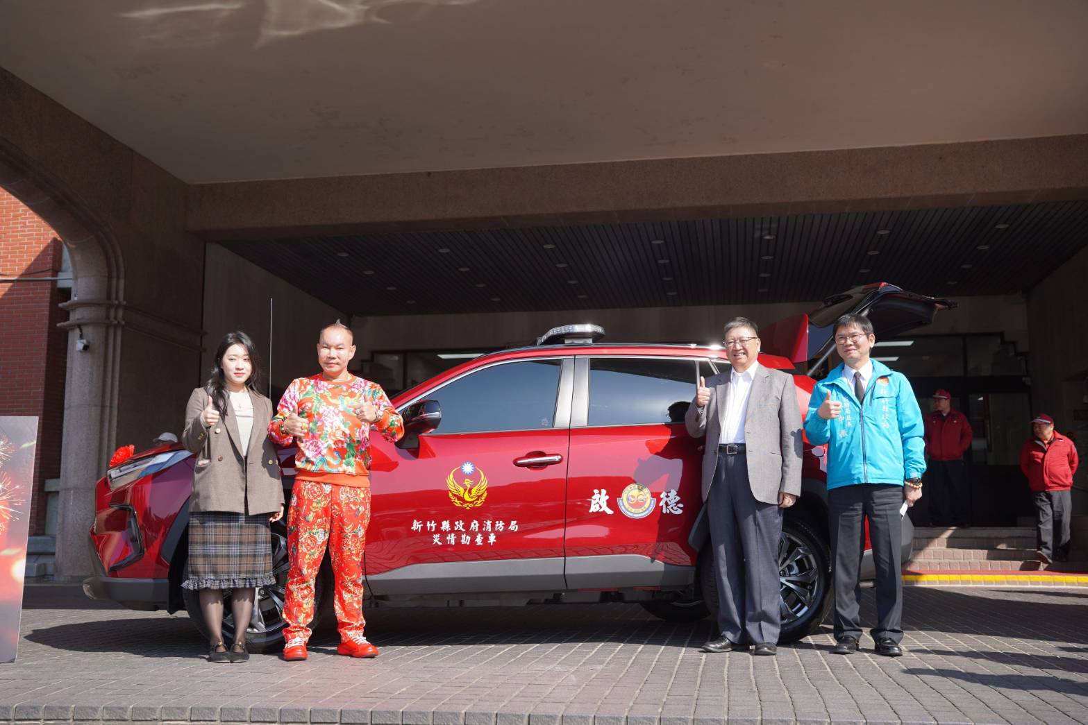 啟德機械起重工程捐災情勘查車 助竹縣消防守護故里