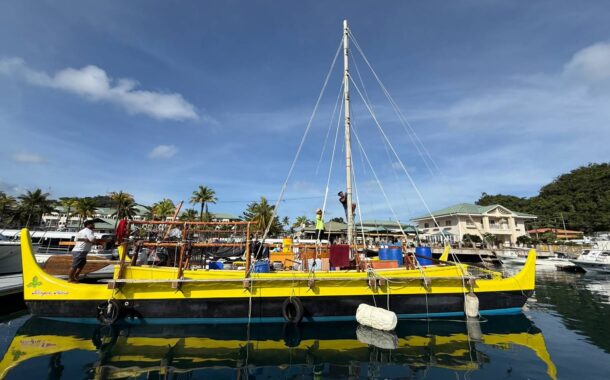 海洋委員會攜手原住民族委員會、中山大學及航海社群　迎接帛琉「無私分享號」(Alingano Maisu)抵臺