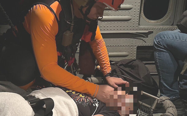 外籍郵輪臺籍旅客急性中風，海巡空勤深夜急速救援