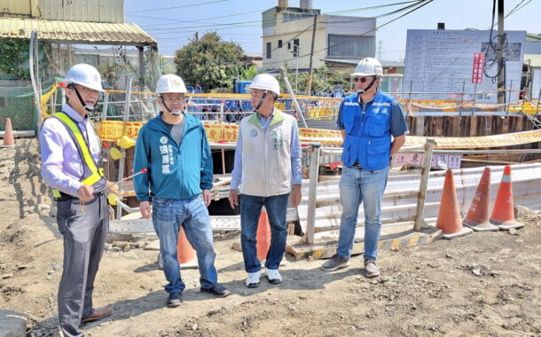 高市議會農林委員會考察鳳山、仁武防洪工程 掌握施工進度