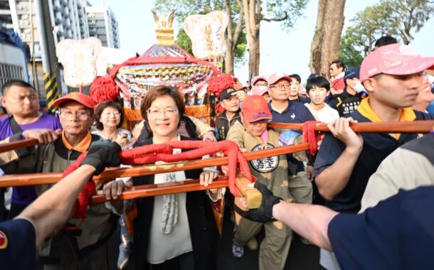 王惠美縣長接駕大甲媽祖 祈福護佑鄉親安康