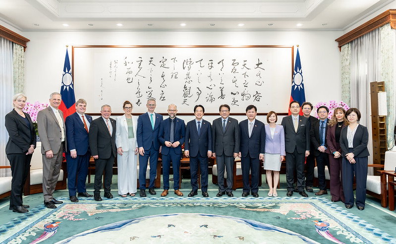 賴總統接見德國會跨黨派議員訪團 盼深化雙邊合作