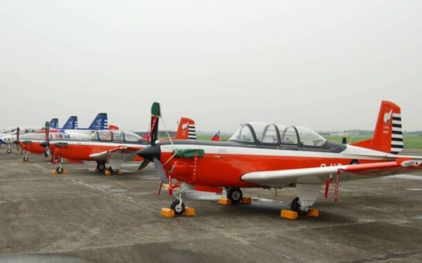 岡山基地起飛  空官T-34教練機訓練時墜毀 2名中校飛官殉職