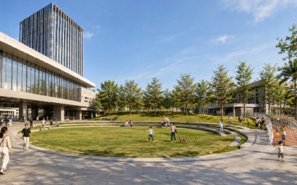台北自來水處公館大樓 全新圓形廣場雙十開放使用